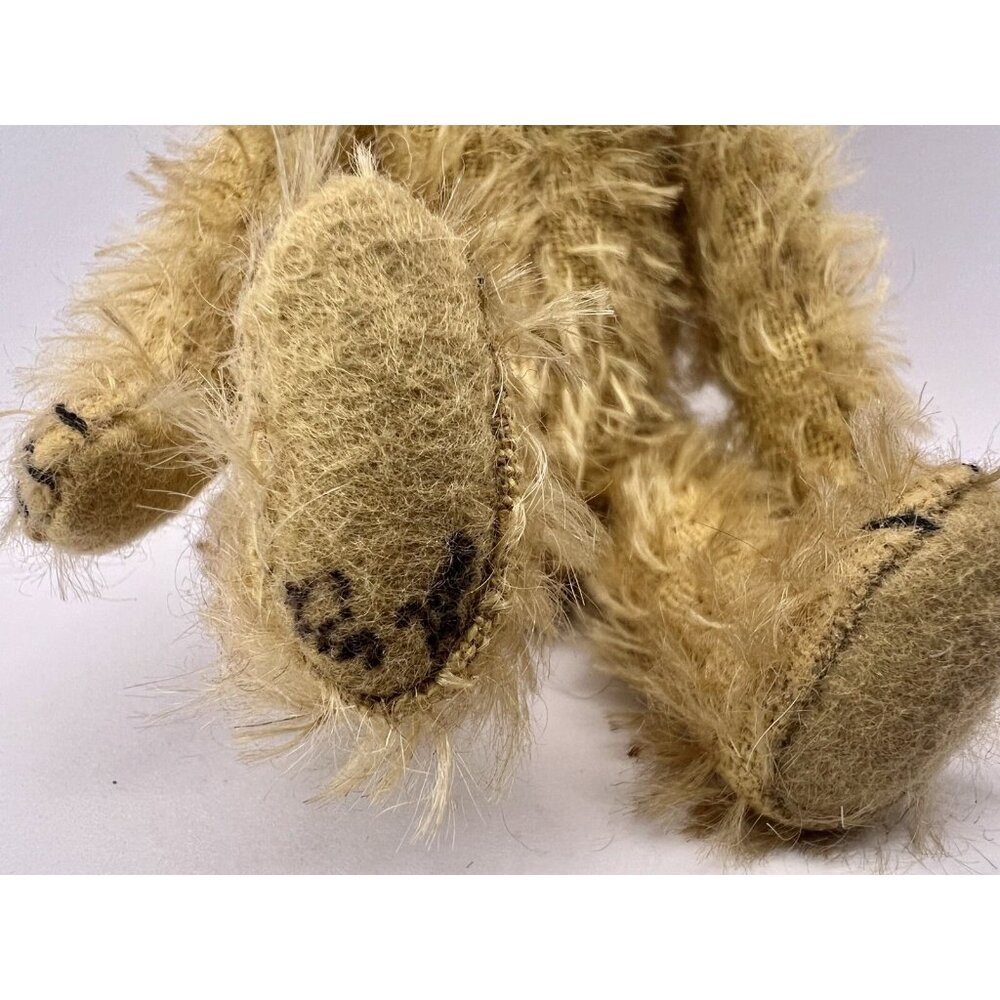 Vintage 2000 Mohair Jointed Humpback By Artist Lin Van Houten, 7 Inch - Picture 5 of 13